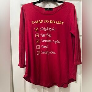 Red Christmas To Do List Top